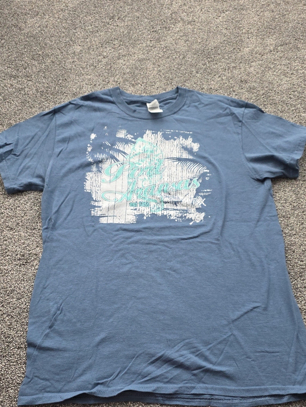 Blue Graphic Short-Sleeve Men's T-Shirt